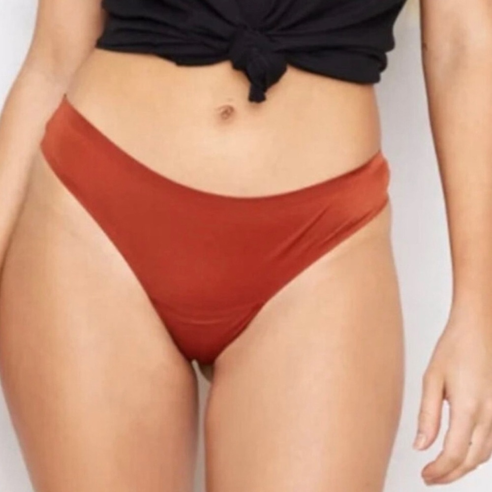 NWT Free People Hah High End Thong Size Large Bronze Panty Underwear Lingerie L